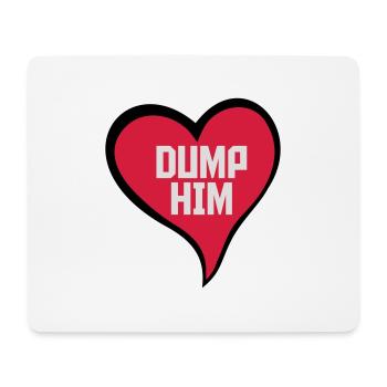 dump him quote logo - Mouse Pad (horizontal) - white - Front