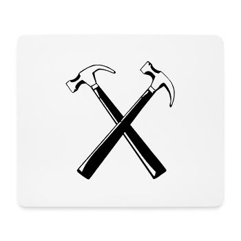 Hammer - Mousepad (Querformat) - Weiß - Vorne