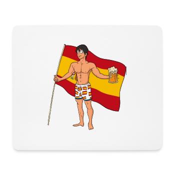 Spanischer Sexy Mann - Mousepad (Querformat) - Weiß - Vorne
