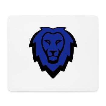Löwe Maskottchen Logo - Mousepad (Querformat) - Weiß - Vorne