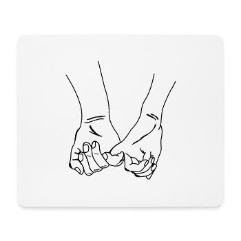 hands - Mouse Pad (horizontal) - white - Front