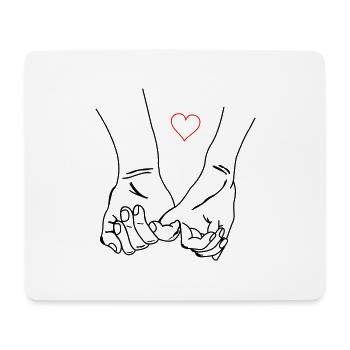 Hands Love - Mouse Pad (horizontal) - white - Front