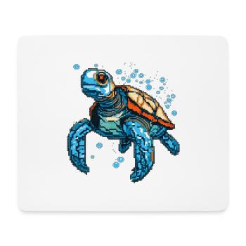 Turtle est composé de pixels - Tapis de souris (format paysage) - blanc - Devant