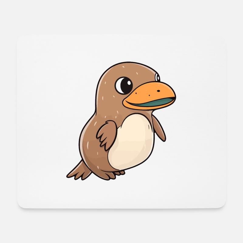 Schnabeltier - Mousepad (Querformat) - Weiß