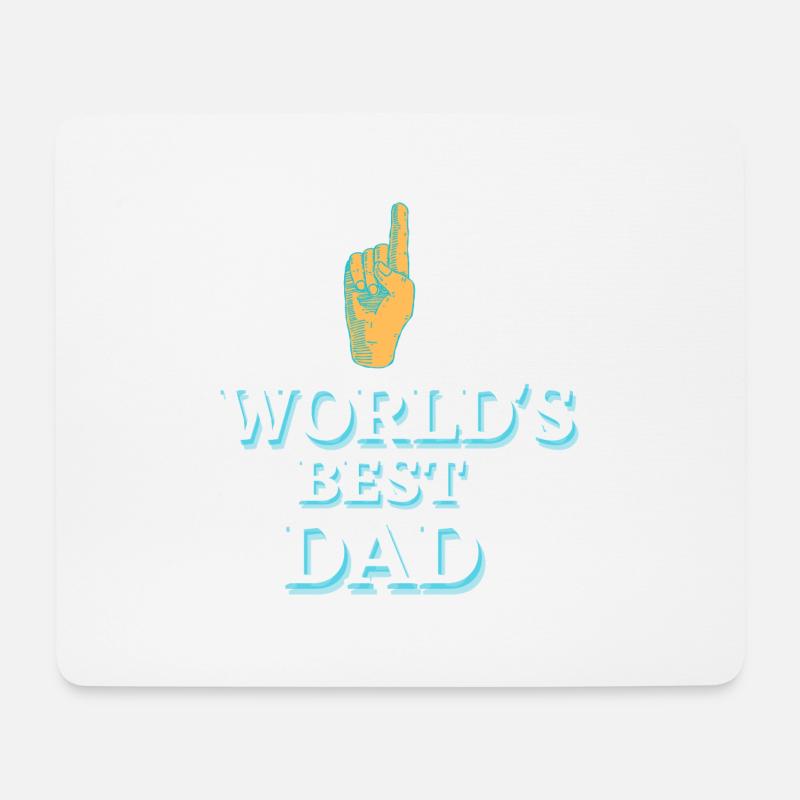 Der beste Papa der Welt - Mousepad (Querformat) - Weiß