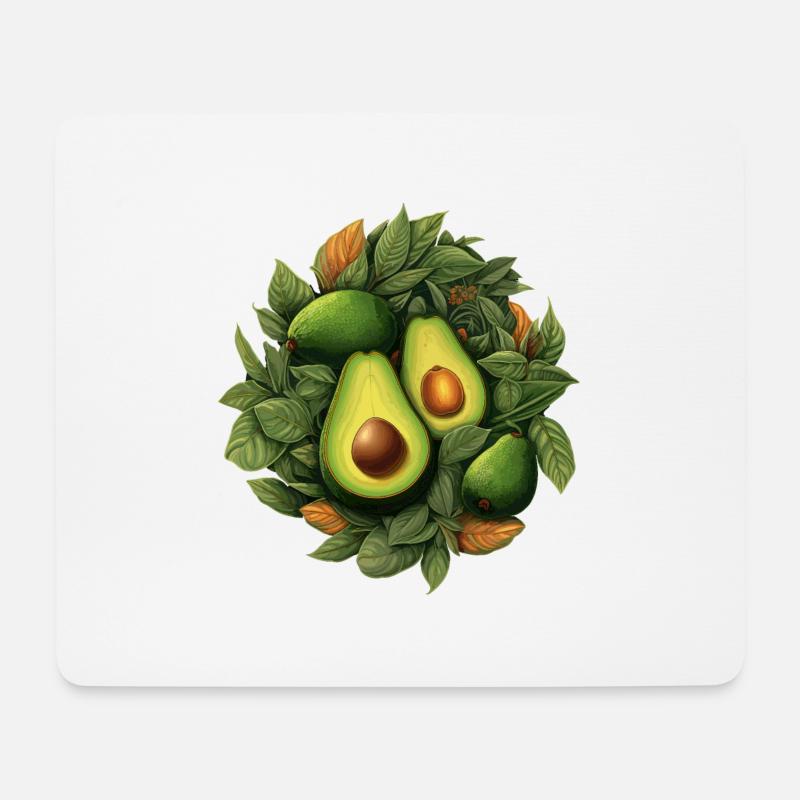 Avocado - Mousepad (Querformat) - Weiß