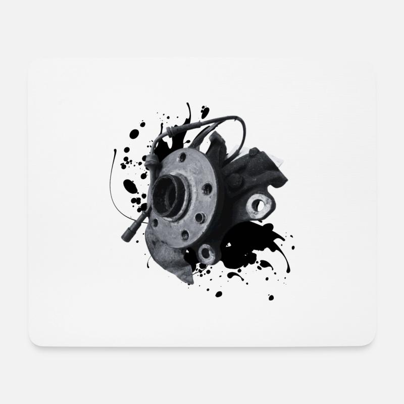 Der Achsschenkel: Stabilität und Nachhaltigkeit - Mousepad (Querformat) - Weiß
