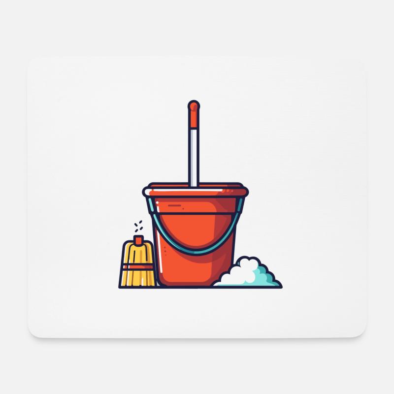 Clean - Mousepad (Querformat) - Weiß