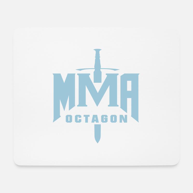 MMA Octagon Mixed Martial Arts - Mousepad (Querformat) - Weiß