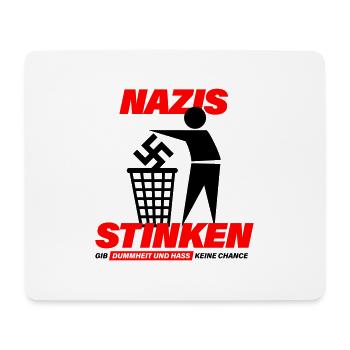 2023 05 shirt nzs stinken back schwarz rot Druck - Mousepad (Querformat) - Weiß - Vorne