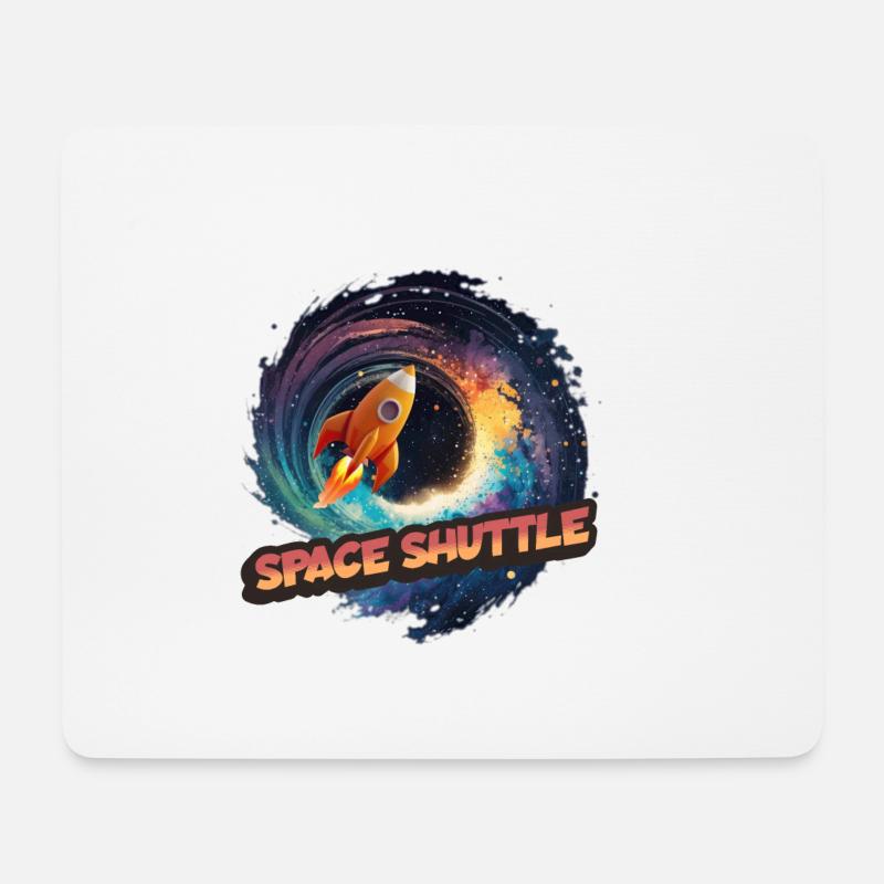 Space Shuttle: The Winged Spaceship - Mouse Pad (horizontal) - white