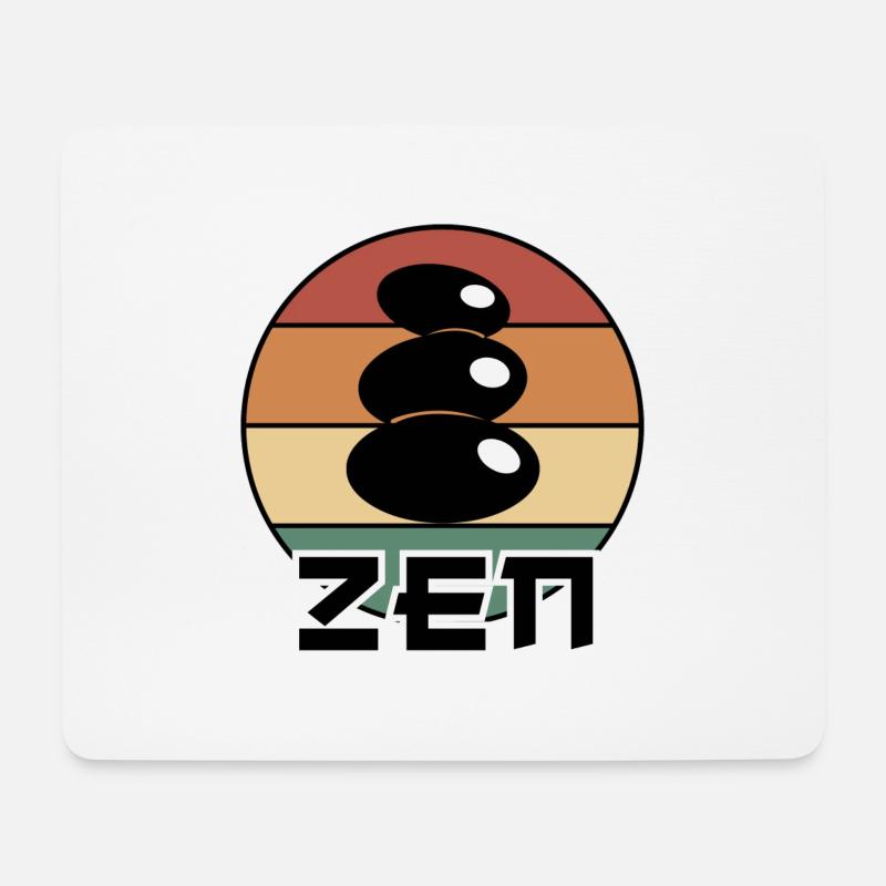 Zen - Mousepad (Querformat) - Weiß