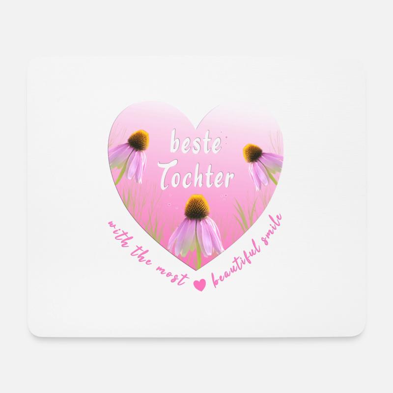 beste Tochter - Mousepad (Querformat) - Weiß