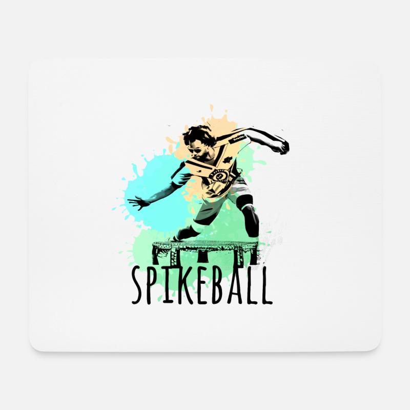 Spikeball, Sport, Graffiti, Malerei, illustration - Mousepad (Querformat) - Weiß