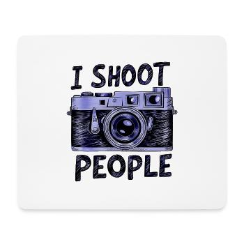 SnapTee - The Camera Enthusiast's Choice - Mouse Pad (horizontal) - white - Front