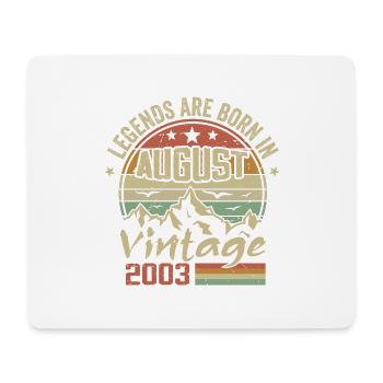 August 2003 Jubiläum 2003 - Legends August 2003 - Mousepad (Querformat) - Weiß - Vorne