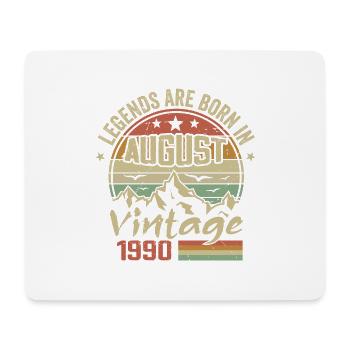 August 1990 Jubiläum 1990 - Legenden August 1990 - Mousepad (Querformat) - Weiß - Vorne