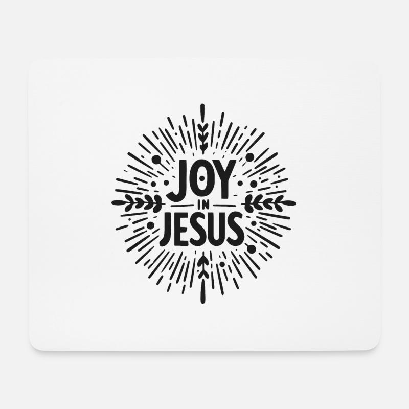 Freude an Jesus - Mousepad (Querformat) - Weiß