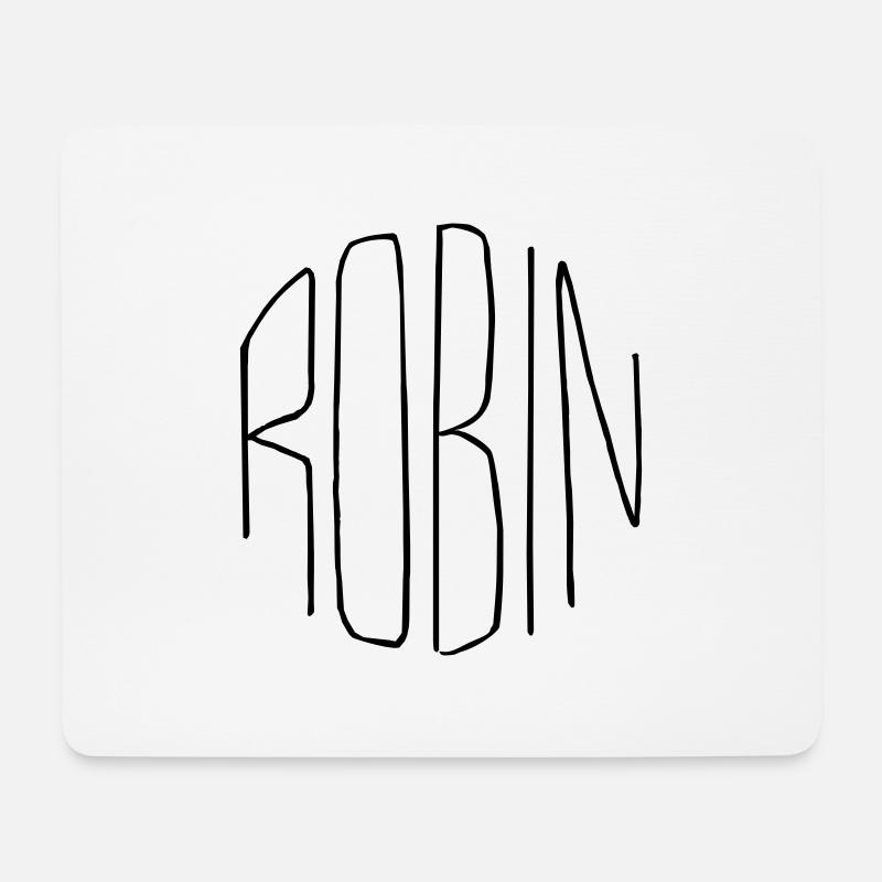 Robin - Mouse Pad (horizontal) - white