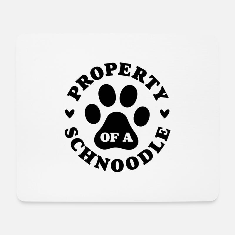Eigentum eines Schnoodles - Mousepad (Querformat) - Weiß