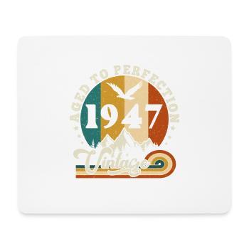 Jahrgang Geburtstag 1948 - Geburtstag 2025. - Mousepad (Querformat) - Weiß - Vorne