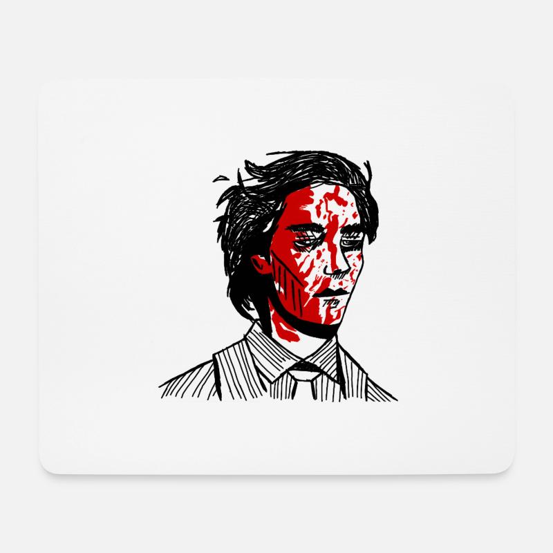 simply not there - Mouse Pad (horizontal) - white