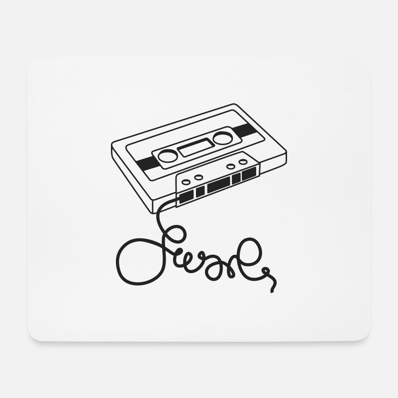 kasette - Mousepad (Querformat) - Weiß