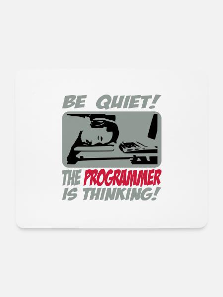 theprogrammer_3c - Mousepad (Querformat) - Weiß