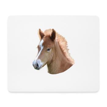 Pferd - Mousepad (Querformat) - Weiß - Vorne