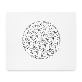 Mandala Lebensbaum - Mousepad (Querformat) - Weiß - Vorne