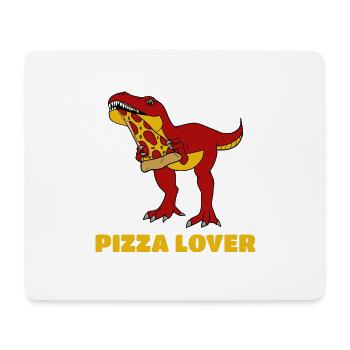 Pizza Lover, Dinosaur Lover, Pizza - Mouse Pad (horizontal) - white - Front