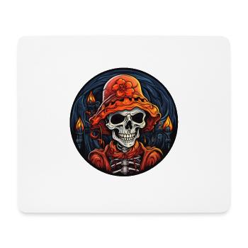 Halloween Skull - Mouse Pad (horizontal) - white - Front