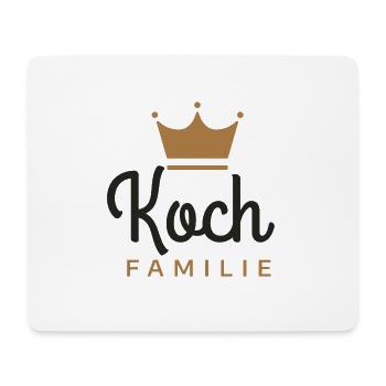 Koch-Familie - Mousepad (Querformat) - Weiß - Vorne
