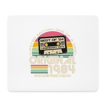 1984 Vintage Vintage Rétro Cadeau d’anniversaire - Tapis de souris (format paysage) - blanc - Devant