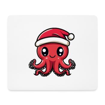 Oktopus Weihnachten Christmas - Mousepad (Querformat) - Weiß - Vorne