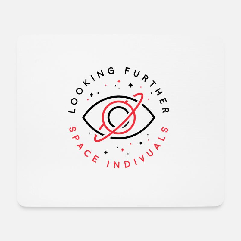 Space Individuals - Looking Further White - Mouse Pad (horizontal) - white