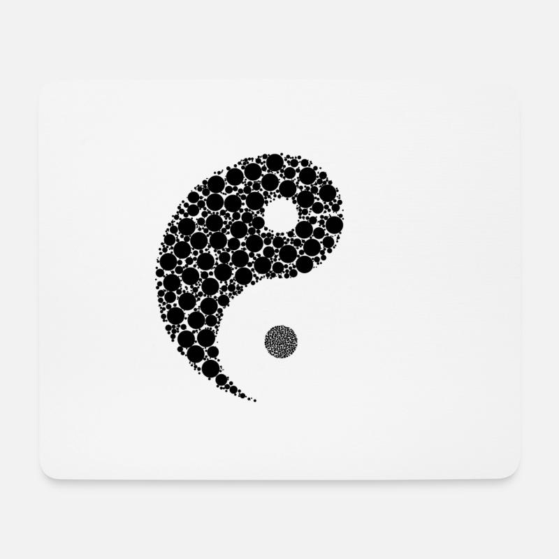 yin yang - Mousepad (Querformat) - Weiß