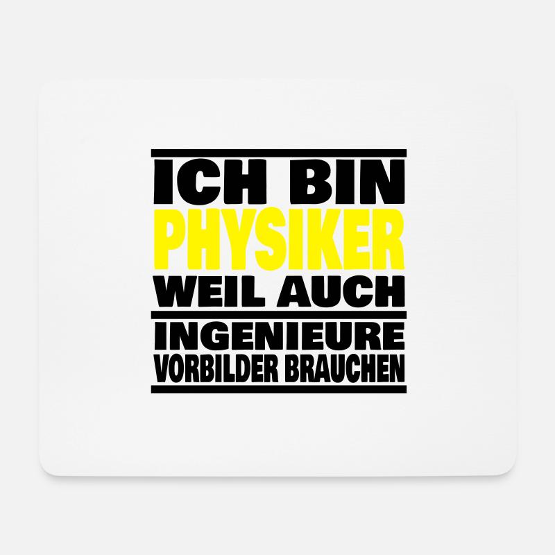lustiger Spruch Physiker Abschluss Geschenk Idee - Mousepad (Querformat) - Weiß