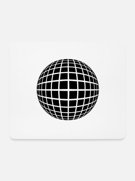 Optische Täuschung - Kugel - Mousepad (Querformat) - Weiß