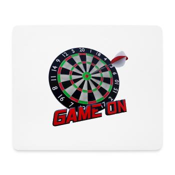 Dartscheibe - Bullseye - Game on - Mousepad (Querformat) - Weiß - Vorne