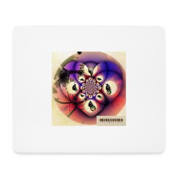 70's Moped/Motorroller - Mousepad (Querformat) - Weiß - Vorne