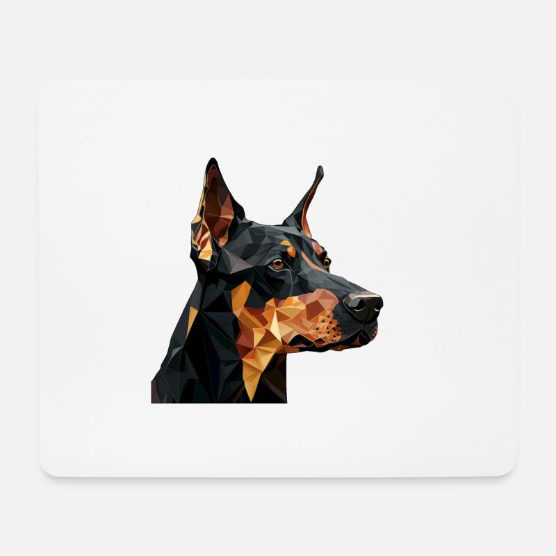 DOBERMAN - Mouse Pad (horizontal) - white