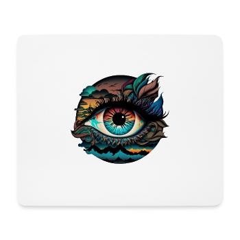 TRIPPY EYE - Mouse Pad (horizontal) - white - Front