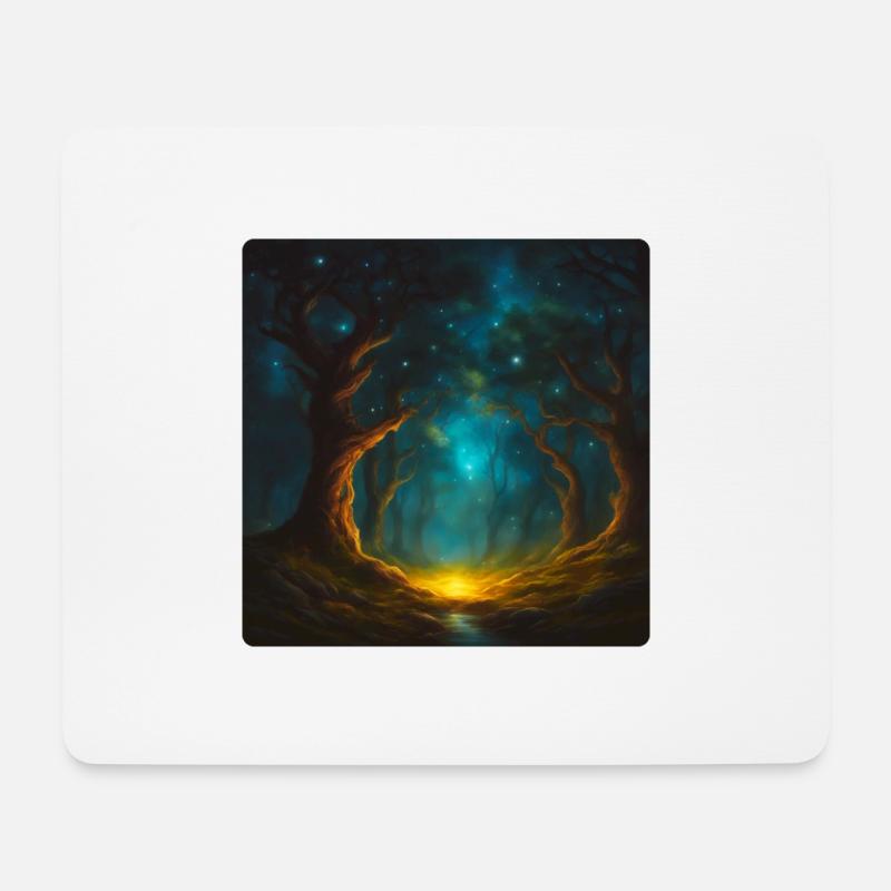 Mystischer Baum 2 - Mousepad (Querformat) - Weiß