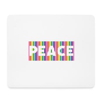 Pride Peace - Mouse Pad (horizontal) - white - Front