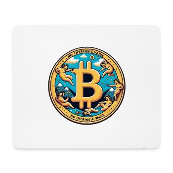 Bitcoin hat keinen intrinsischen Wert - Mousepad (Querformat) - Weiß - Vorne