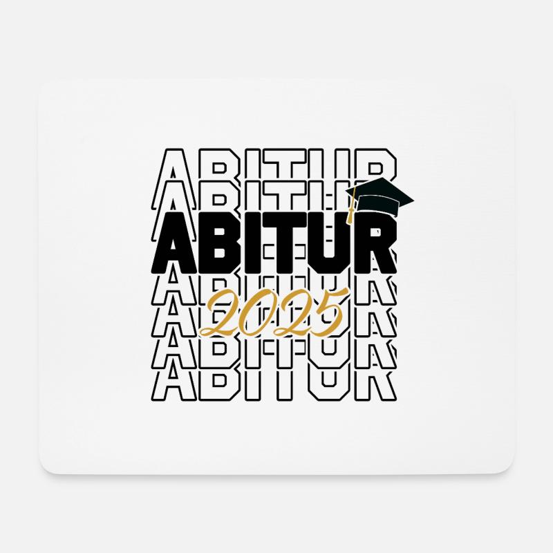 Abitur 2025 - Mousepad (Querformat) - Weiß