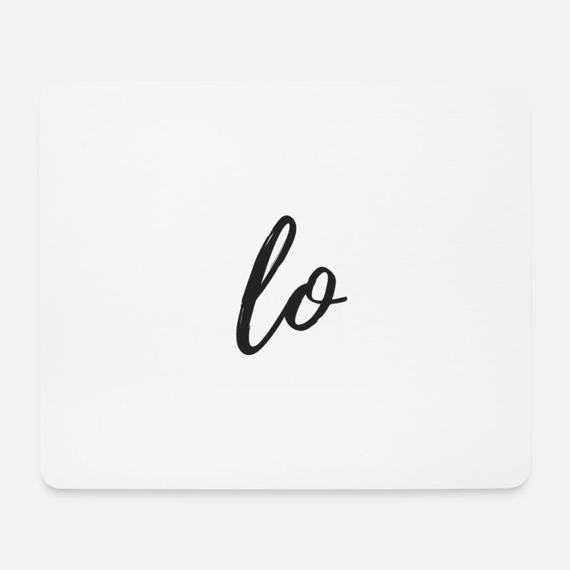( LO )VE - Mousepad (Querformat) - Weiß