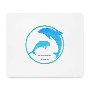 dolphins - Mouse Pad (horizontal) - white - Front