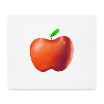 Belle pomme - Tapis de souris (format paysage) - blanc - Devant